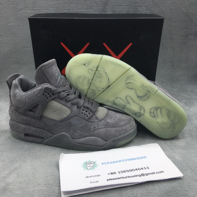 Authentic KAWS x Air Jordan 4 “Cool Grey”